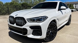 2022 BMW X6 M50i Walkaround Review  Exhaust Sound amp Launch Control [upl. by Ateiluj592]