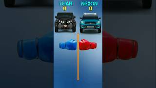 THAR VS NEXON comparison facts automobile thar nexon trending youtubeshorts shortsfeed [upl. by Aicnerolf]