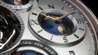 Les Cabinotiers Armillary Tourbillon Perpetual Calendar – Planetaria [upl. by Brew]