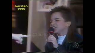 Chitãozinho e Xororó falando sobre Sandy e Junior no Domingão do Faustão 2001 [upl. by Laurella]