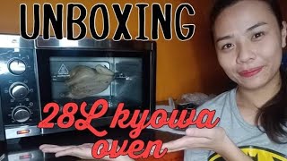 UNBOXING 28L KYOWA OVEN  Mommy Lei [upl. by Irmgard315]