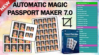 Magic Passport Maker 70 l Automatic Passport amp Stamp Size Photo Maker l Passport Maker Software [upl. by Jonny]