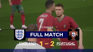 Portugal 2 Vs 1 England 2024  Football Match  eFootball [upl. by Enialedam]