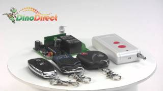 315MHz  433MHz Wireless Remote Control Switch System AKRK02B12AKBF02 from Dinodirectcom [upl. by Aileek]