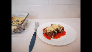 CANELONES DE BERENJENA Y POLLO [upl. by Yrekcaz]