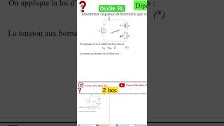 Équation différentielle vérifiée par tension UR  Dipôle RL  2 BAC SVT  PC  SM 2bacbiof electri [upl. by Jochebed]