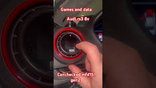 Canchecked Mfd 15 gen2 in audi rs3 [upl. by Nierman]