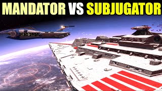 Mandator vs Subjugator SIMULATED BATTLE in Empire at War [upl. by Trudnak]