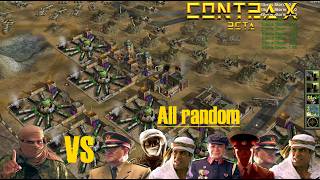 CampC Generals Contra X Beta 1 VS 7 Insane AI All Random enemy generals [upl. by Blackstock]