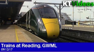 Trains at Reading GWML  091217 [upl. by Hameerak]