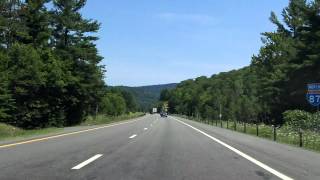 Adirondack Northway Interstate 87 Exits 32 to 33 northbound [upl. by Tebzil]