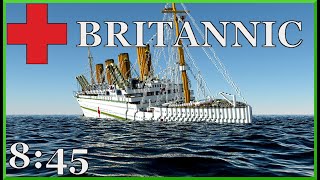 Minecraft HMHS Britannic sinking at 845 AM [upl. by Imoyik540]