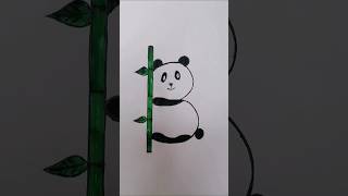 Cute Panda drawing by letterquotBquot drawstepbystep easydrawing viralvideo ytshorts trending shorts [upl. by Nairolf]