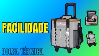 Bolsa Termica com Rodas Dobrável e Super Espaçosabolsatermica [upl. by Rufford498]