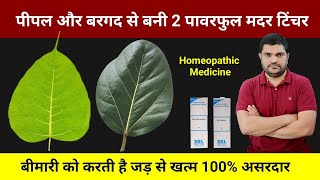 Homeopathic mother tincture made from peepal and banyan leaves [upl. by Duster]