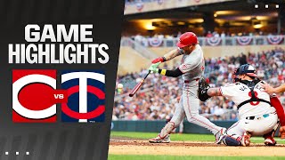 Reds vs Twins Game Highlights 91424  MLB Highlights [upl. by Gnuhp947]