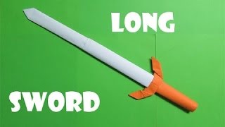 Gemakkelijk Tutorials  Hoe maak je een lange papier Sword maken  10 Minutes [upl. by Yelime561]