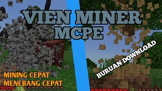 VEIN MINER MOD MINECRAFT PE 121  ADDON VEIN MINER MCPE [upl. by Morell809]