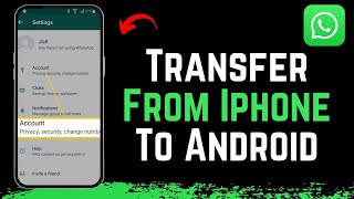 Transfer WhatsApp from iPhone to Android 2024 [upl. by Hodgson]