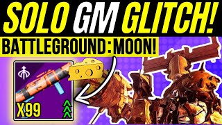 New SOLO Grandmaster Farm GLITCH Battleground MOON Nightfall BOSS CHEESE amp Easy Exploit Destiny 2 [upl. by Smitt101]