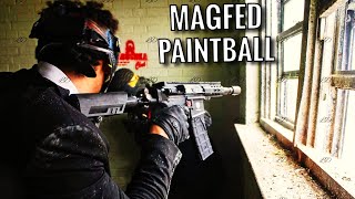 CRAZY PAINTBALL WAR Magfed paintball [upl. by Lebiralc]