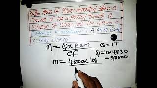 calculations In electrolysis for chemistry waecgce neco and jamb students [upl. by Naesal]