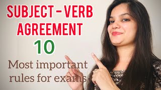 Subject Verb Agreement  10Most Important Rules Subject and verb Agreement Syntax English Grammar [upl. by Leeth]