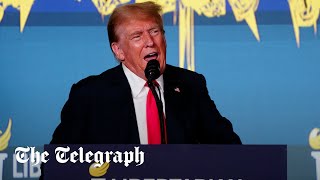 Trump booed and heckled by raucous crowd at Libertarian convention [upl. by Eelynnhoj]