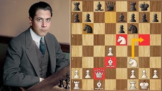 Hint of the Future  Capablanca vs Alekhine  Savorin Cup 1913 [upl. by Nob]