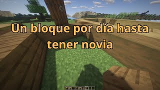 Construyendo una Casa hasta tener Novia con un bloque por dia en Minecraft  Dia 194 [upl. by Aradnahc378]