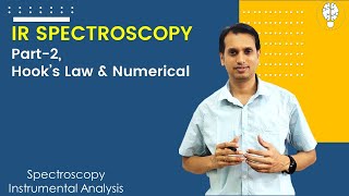 IR Spectroscopy Part 2  Fundamental Equation Hooks Law for vibrational frequency [upl. by Atterrol]