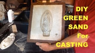 DIY GREEN SAND FOR CASTING  CHEAP SIMPLE and FAST  MSFN [upl. by Sillaw]