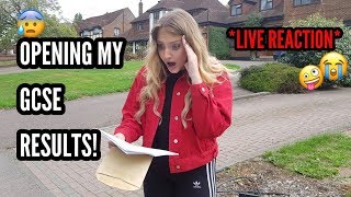 OPENING MY GCSE RESULTS Live Reaction 2018 [upl. by Mmada]