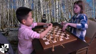 R Shogdzhiev 2219 vs FM E Borisova 2187 Chess Fight Night CFN Blitz [upl. by Anelaj]