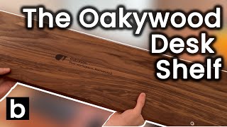 SOLVE your desk space issues with the Oakywood Desk Shelf oakywood deskshelf monitorstand [upl. by Cob]