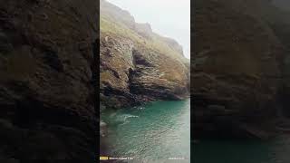 Tintagel castle in cornwall england uk shorts castle nature history travel [upl. by Nylek]