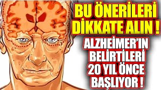 Alzheimerın Belirtileri 20 Yıl Önceden Başlıyor 10 BELİRTİSİ VAR Alzheimera İYİ GELEN BESİNLER [upl. by Blainey108]