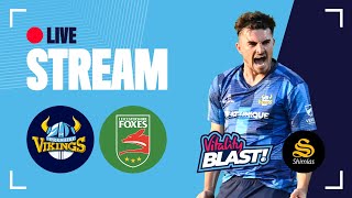 Live Stream  Yorkshire Vikings vs Leicestershire Foxes  Vitality Blast 2023 [upl. by Hadria43]