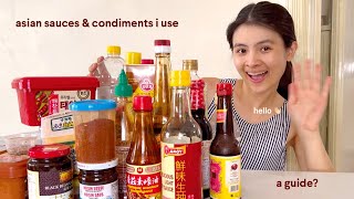 Asian sauces amp condiments i use  soy sauces chilli oil gochujang miso paste amp more A guide [upl. by Yuhas157]