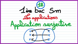 1er bac sm  les applications 12  Application surjective [upl. by Claudette]