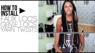 How To Install Faux Locs Yarn Twists Yarn Wraps [upl. by Amaso786]