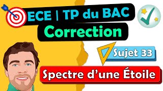 Correction ✅ TP de BAC  ECE 🎯 Physique chimie  Spectre dune étoile  Terminale spé  Lycée [upl. by Yelha]