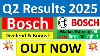 BOSCH Q2 results 2025  BOSCH results today  BOSCH Share News  BOSCH Share latest news [upl. by Daraj130]