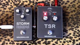 Which one Solo Dallas THE Schaffer Replica compared to STORM pedal with SG amp Marshall JMP [upl. by Ynohtnad]