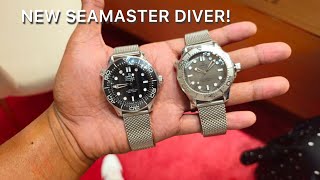 HANDS ON THE NEW OMEGA SEAMASTER DIVER 300M Danial Craigs Seamaster omega seamaster [upl. by Hillard]