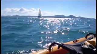 1000 km 21 day Solo Hobie Tandem Island Kayak Trip in 4 minutes [upl. by Barbabra36]