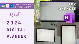 Best OneNote Digital Planner for Windows Mac iPad amp Android  2024 Planner setup [upl. by Elladine]