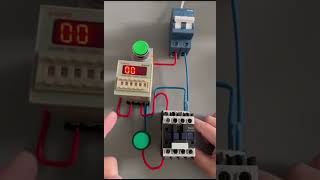 control wiring with Timer shortvideoselectricalshortstiktokvideoviralvideoshortsfeeshortviral [upl. by Taft]