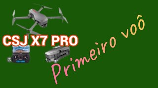 drone CSJ X7 PRO primeiro voô [upl. by Andras]