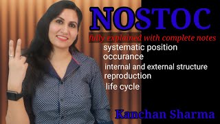 Nostoc I algae nostoc Thallus reproduction and life cycle l Nostoc Bsc part I l Kanchan Sharma [upl. by Beck]